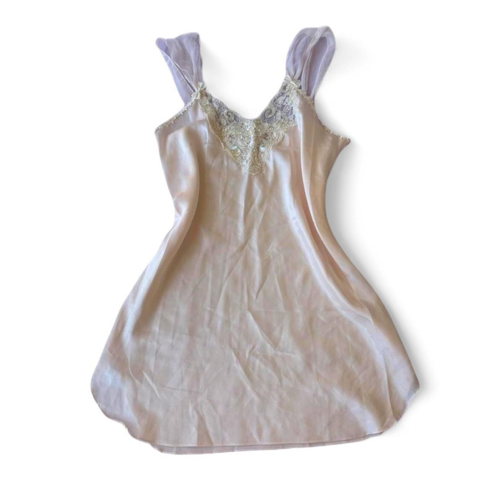 vintage embellished silk slip dress